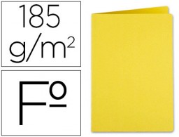 Subcarpeta cartulina Liderpapel Folio amarilla 180 g/m²